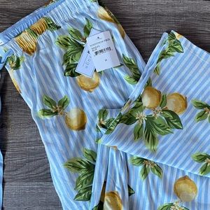 PJ Set Lemons NWT